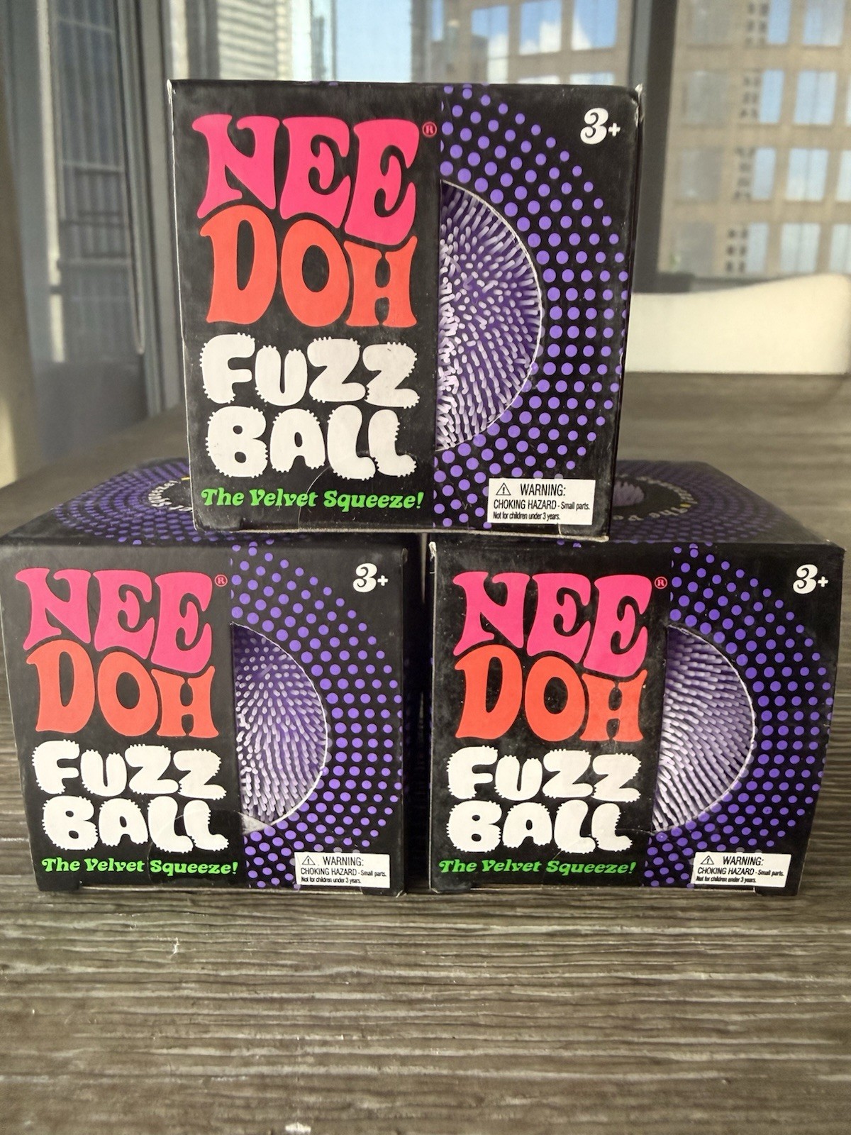 Needoh Purple Fuzz Ball