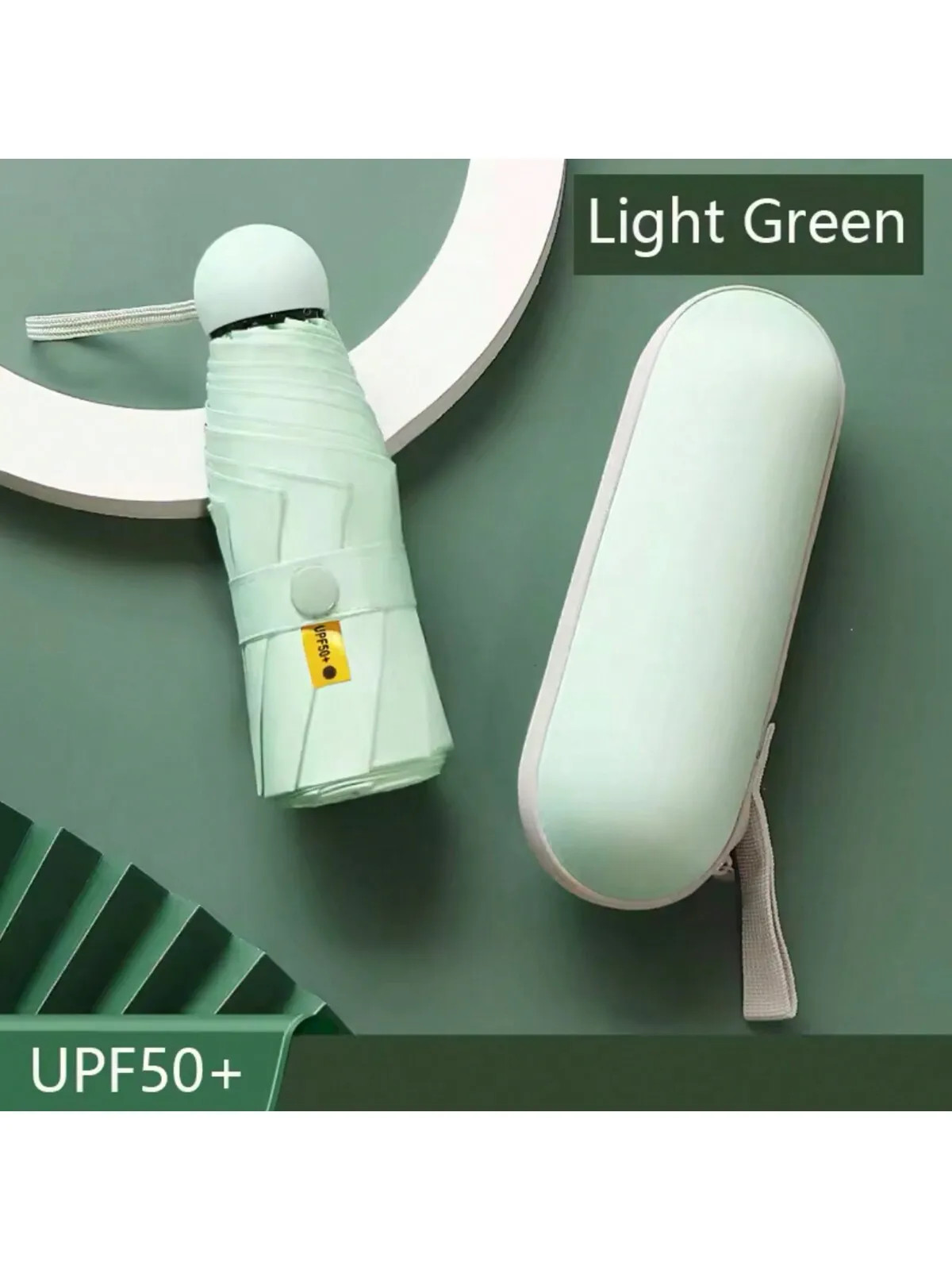 1 piece of five fold mini sun umbrella pocket umbrella vinyl folding UV protect