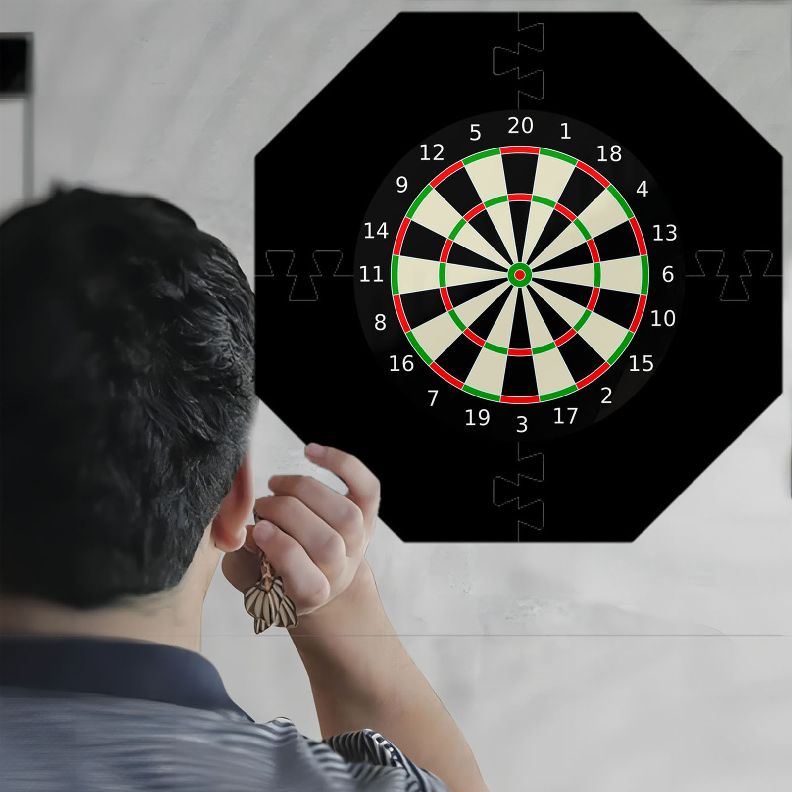 EVA Board Backboard Octagonal Wall Protector Dartboard Surround DS