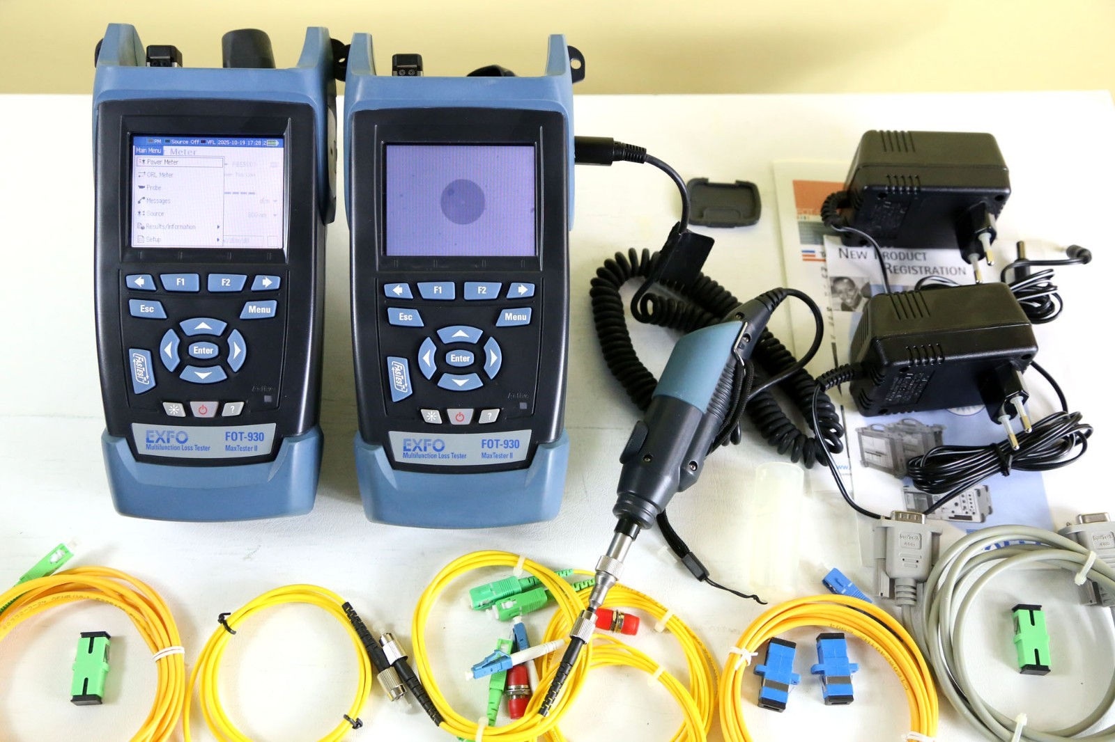 EXFO FOT-932X-5-FP-EI FIBER LOSS TESTERS  1310/1490/1550nm, PM, LS, w/PROBE EXFO