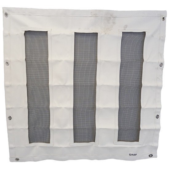 White Non Quilted Vinyl Winter Front OE Style For Kenworth W900L
