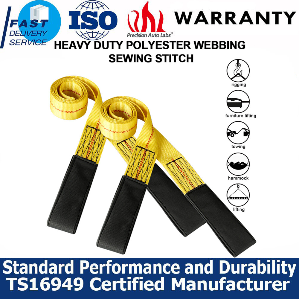 6'x2"  Heavy Nylon Web Lifting Tow straps 9000Lbs max Load Capacity recovery