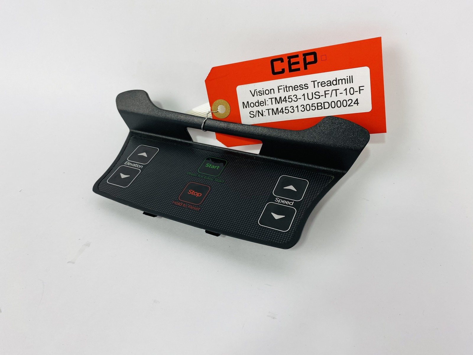 Vision Fitness TM453-1US-F T-10-F Treadmill Console Key Pad Overlay (KP187)