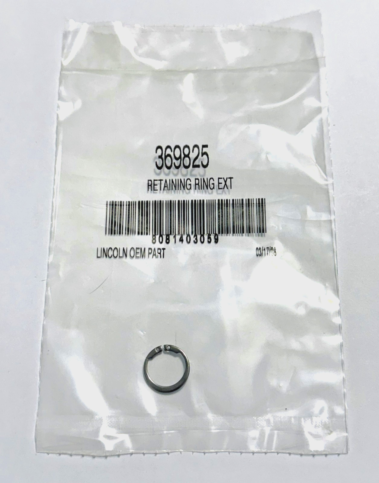 LINCOLN 369825 RETAINING RING GENUINE OEM