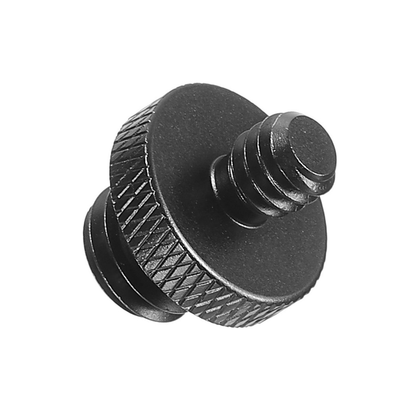 2 Pack,Mic Stand Adapter M10 Male to x 1/4 Male Tripod Screw Double Sides Black