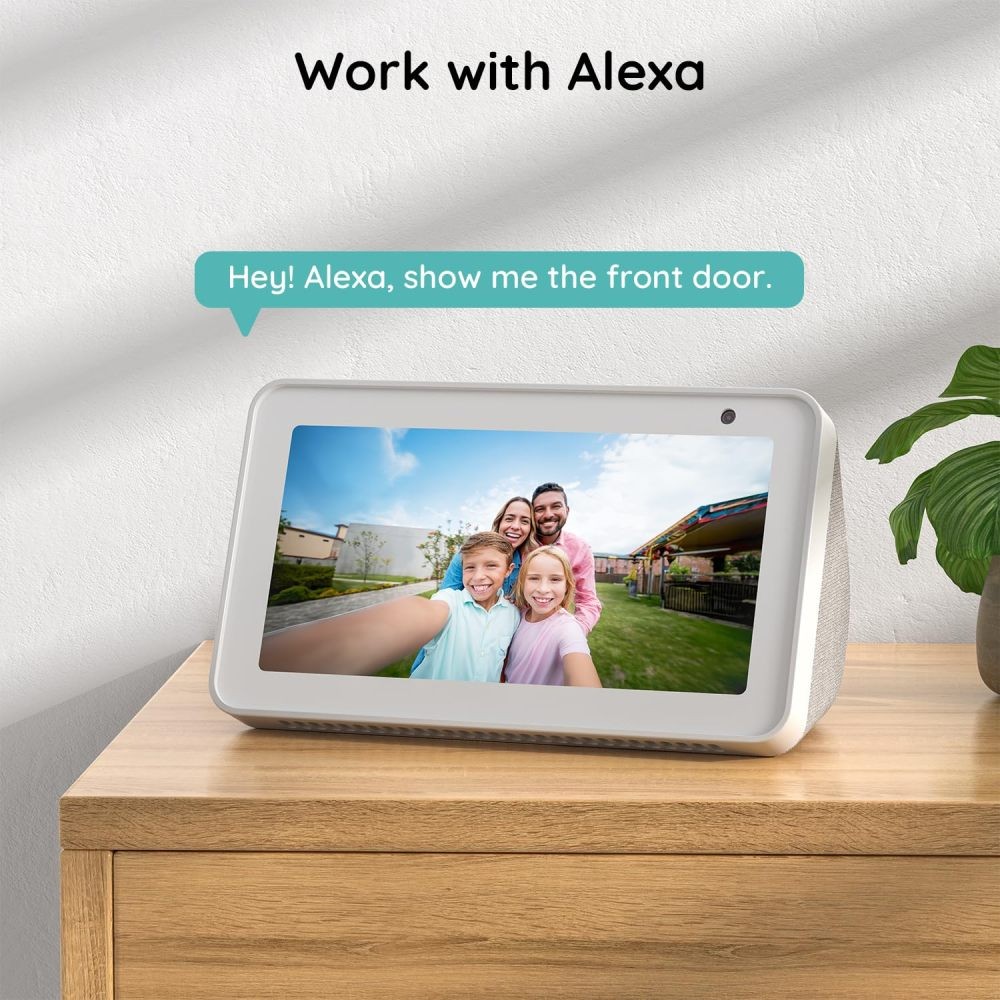 2.4 GHz wifi Video Doorbell Camera Wireless–No Subscription Required, 166° View