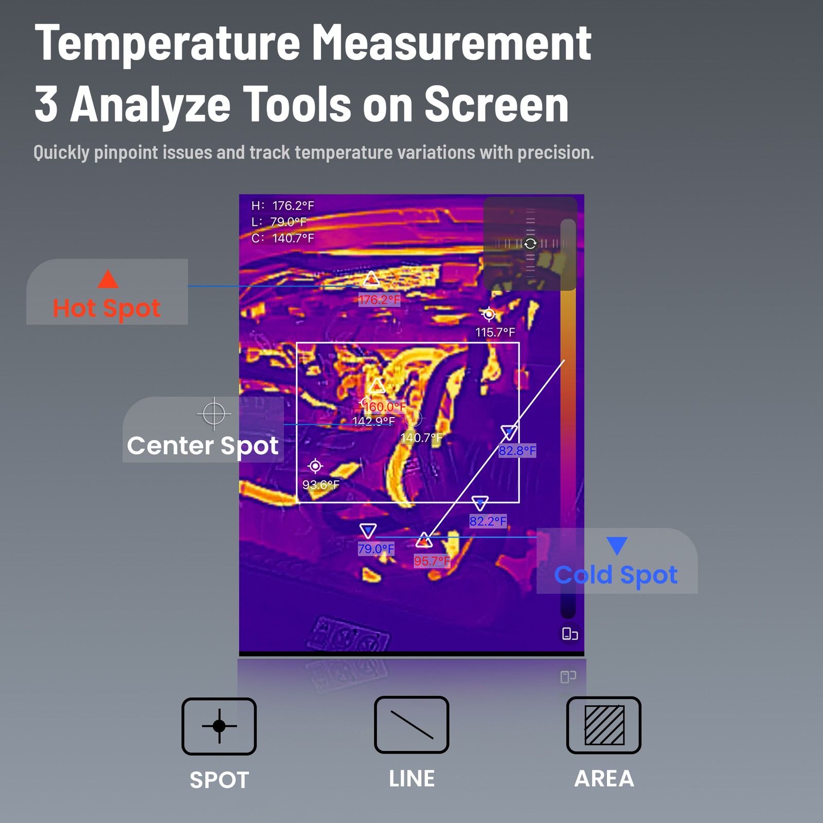 256*192 IR Resolution Wireless Thermal Camera for Android & iOS Smartphone WiFi