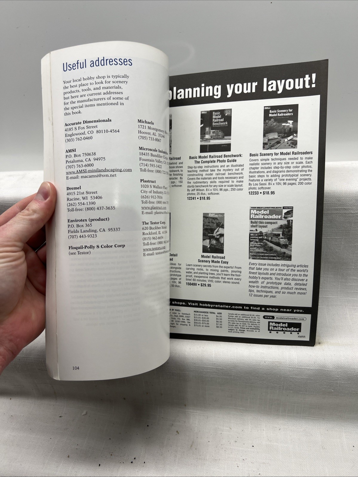 Kalmbach - #12243 - Model Railroader - Scenery Tips & Techniques - NOS