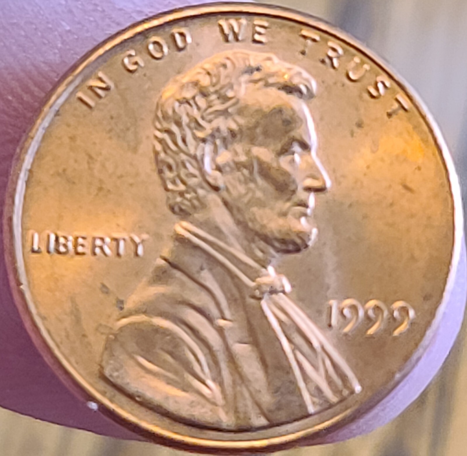 1999 Lincoln Head Memorial Penny Reverse Grease No Mint C13