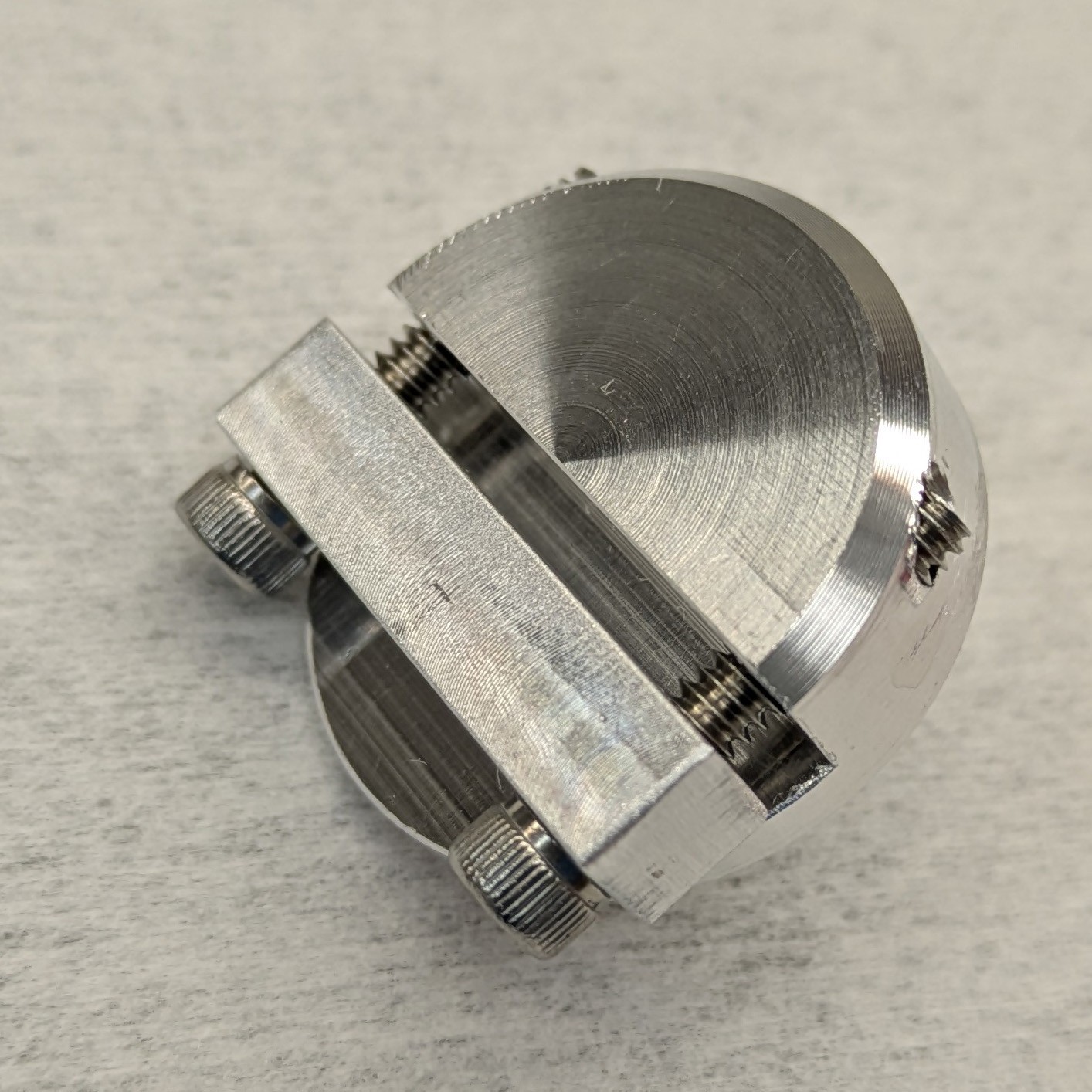 SEM Vertical Sample Mount Clamp Holder - 1/8" pin, FEI Thermo Fisher Compatible