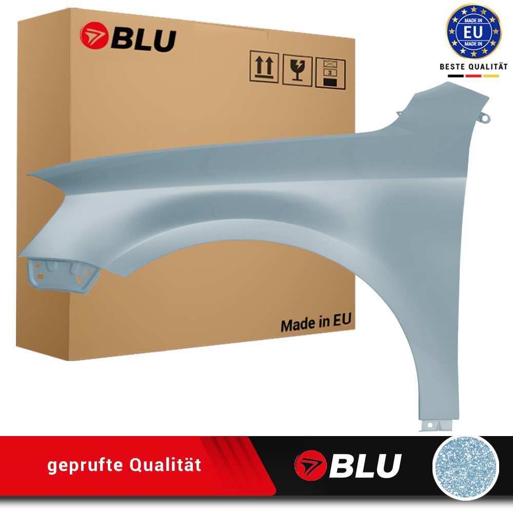 Fender For VW Passat B7 LC7Z Left Silver 10-14 Front Painted Iron Grey New