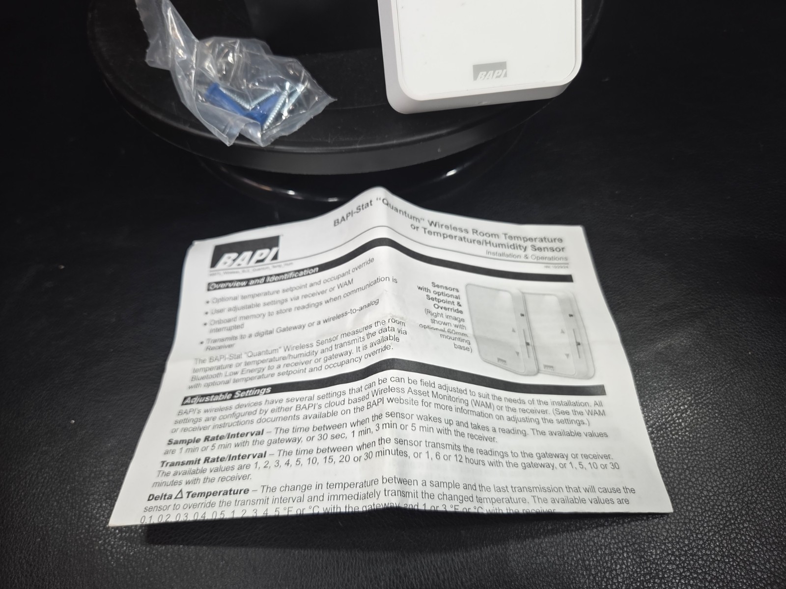 BAPI ba/wth-ble-q-pwr NEW Wireless Wireless BAPI-Stat "Quantum" Temperature/Humi