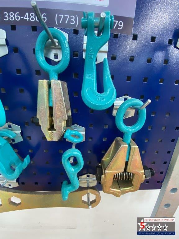 SET#40 HEAVY DUTY AUTO BODY FRAME MACHINE PULLING TOOLS AND CLAMPS 13 PIECE SET
