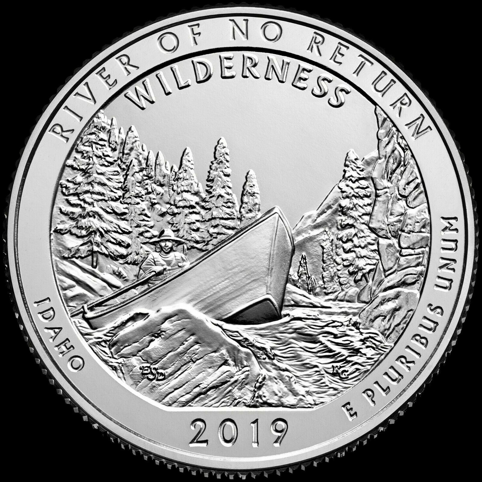 2019 S River of No Return Idaho Quarter US Mint "Brilliant Uncirculated" ATB