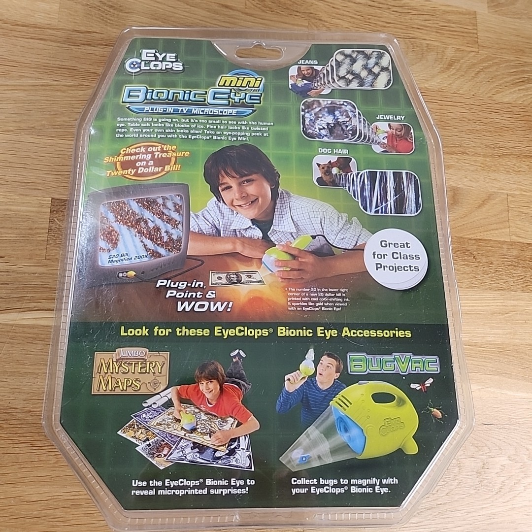 Eye Clops Bionic Eye Plug-In TV Microscope JAKKS Pacific 2008 NEW SEALED