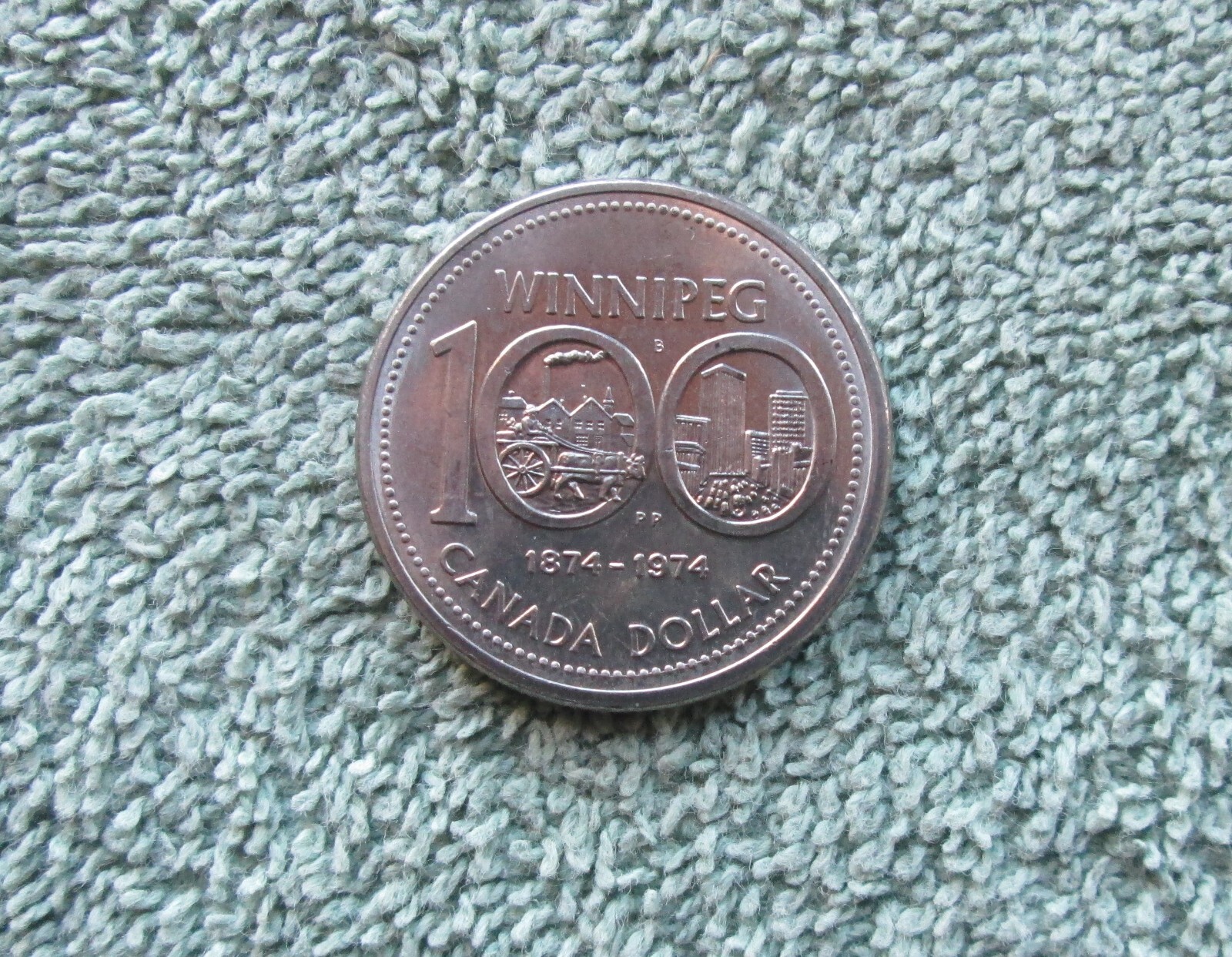 1974 Canadian Dollar "Winnipeg 100" CENTENNIAL