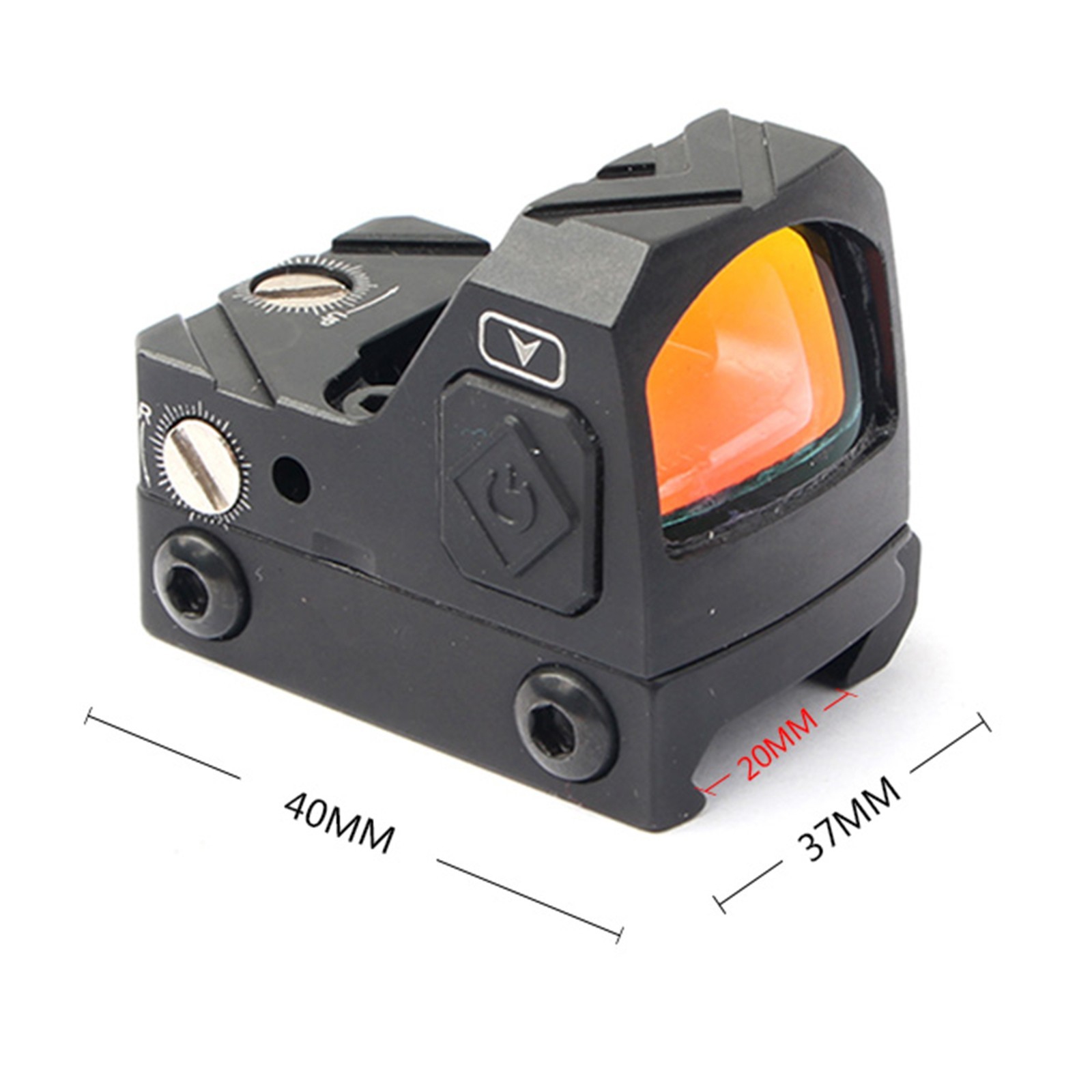 Mini Reflex Optic Sight Scope Red Dot Sight Shake Awake 2 MOA Rifle Pistol Mount