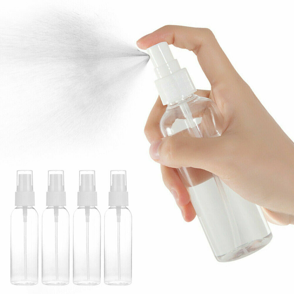 Pump Spray Bottle 100ml Travel Transparent Plastic Perfume Atomizer Empty 10 PCS