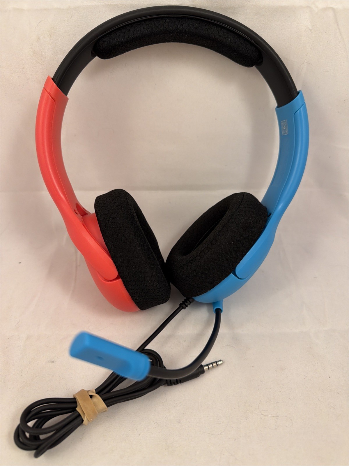 Nintendo Switch Blue Red Over Ear Gaming Airlite Wired Headset 500-162 TESTED