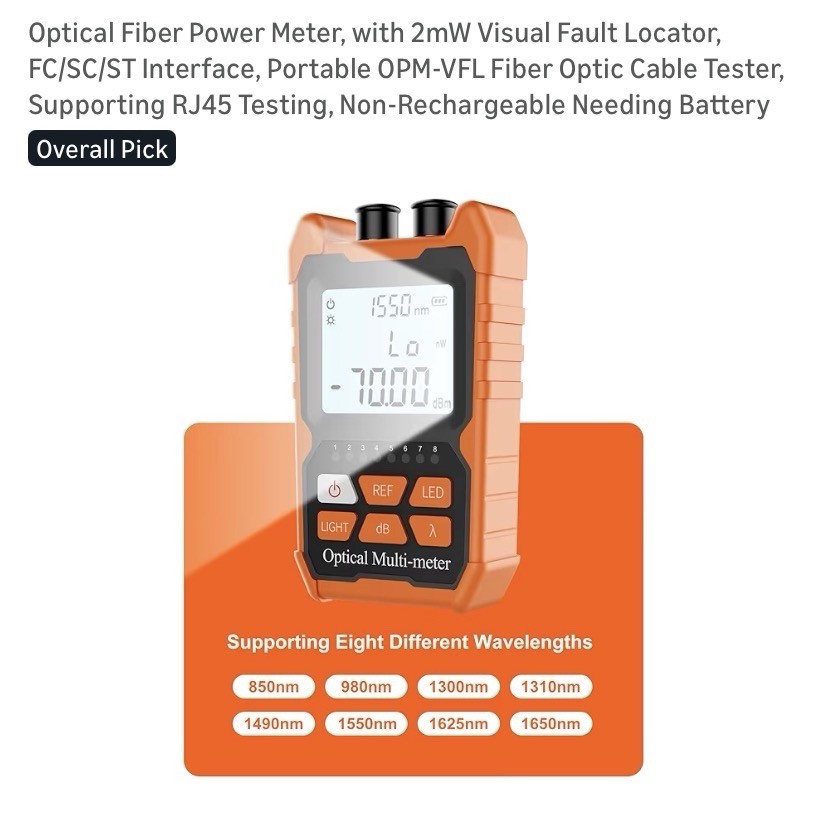 Vandesail Portable Fiber Optic Cable Tester Model OPM