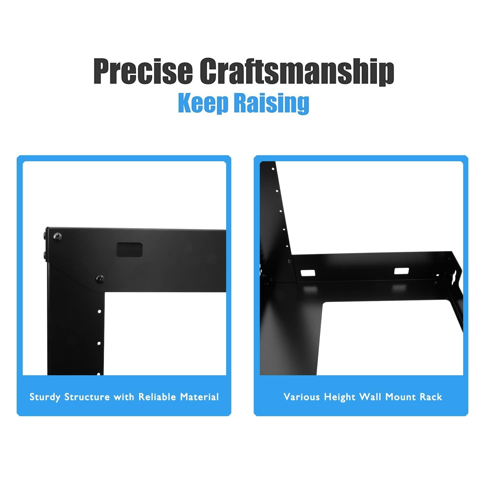 Raising electronics 12U Wall Mount Open Frame 19 Inch Server Equipment Rack T...
