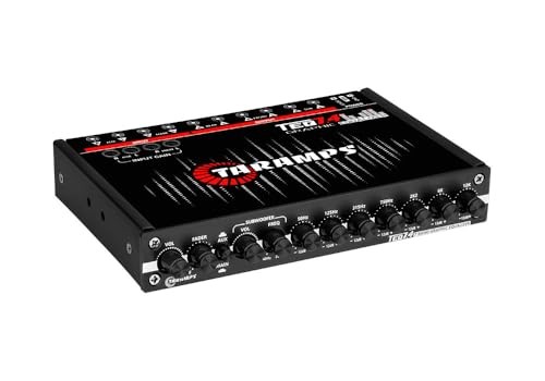 TARAMPS TEQ 7.4 Pro Car Audio Systems 7 Band Graphic Equalizer EQ Blue