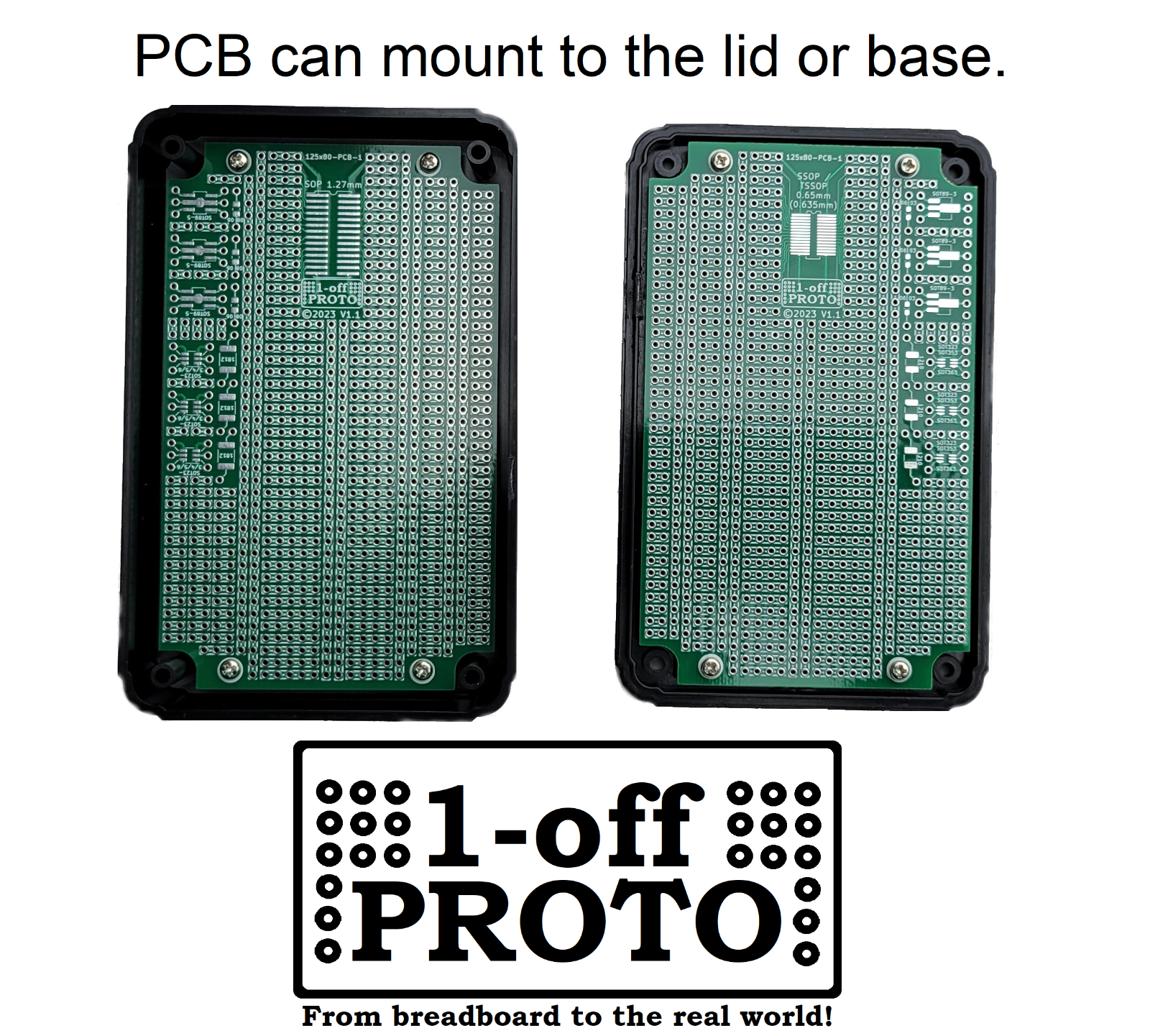 Project Box & Circuit Board Kit ABS Plastic Enclosure PCB Breadboard Electronics