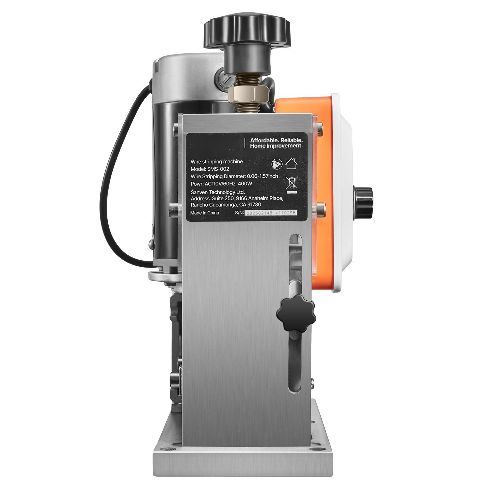 400W Automatic Wire Stripper 0.06-1.57in, 9.84 IPS, V-Rollers