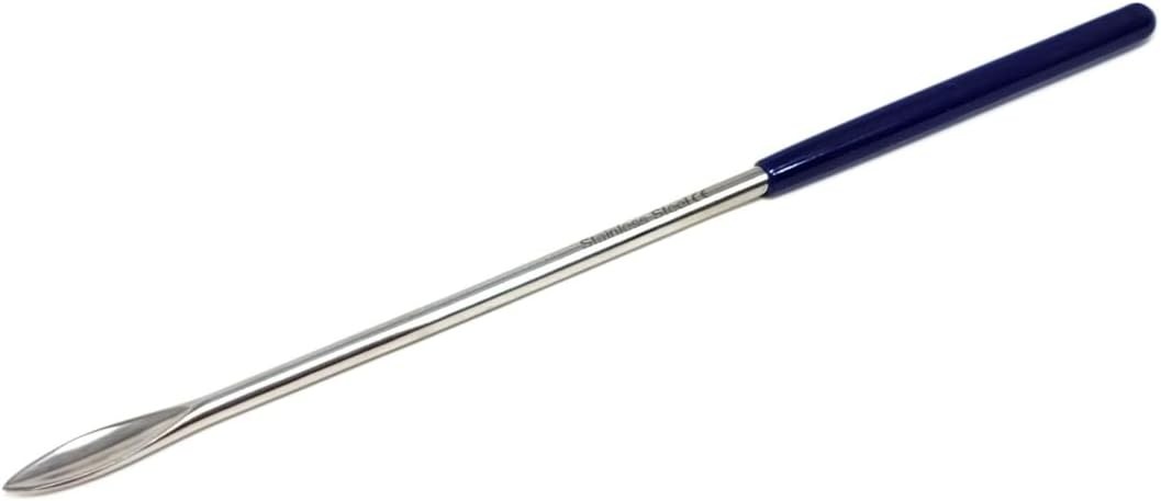 Multipurpose Micro Lab Spoon Scoop Stainless Steel Spatula Sampler 6-inches