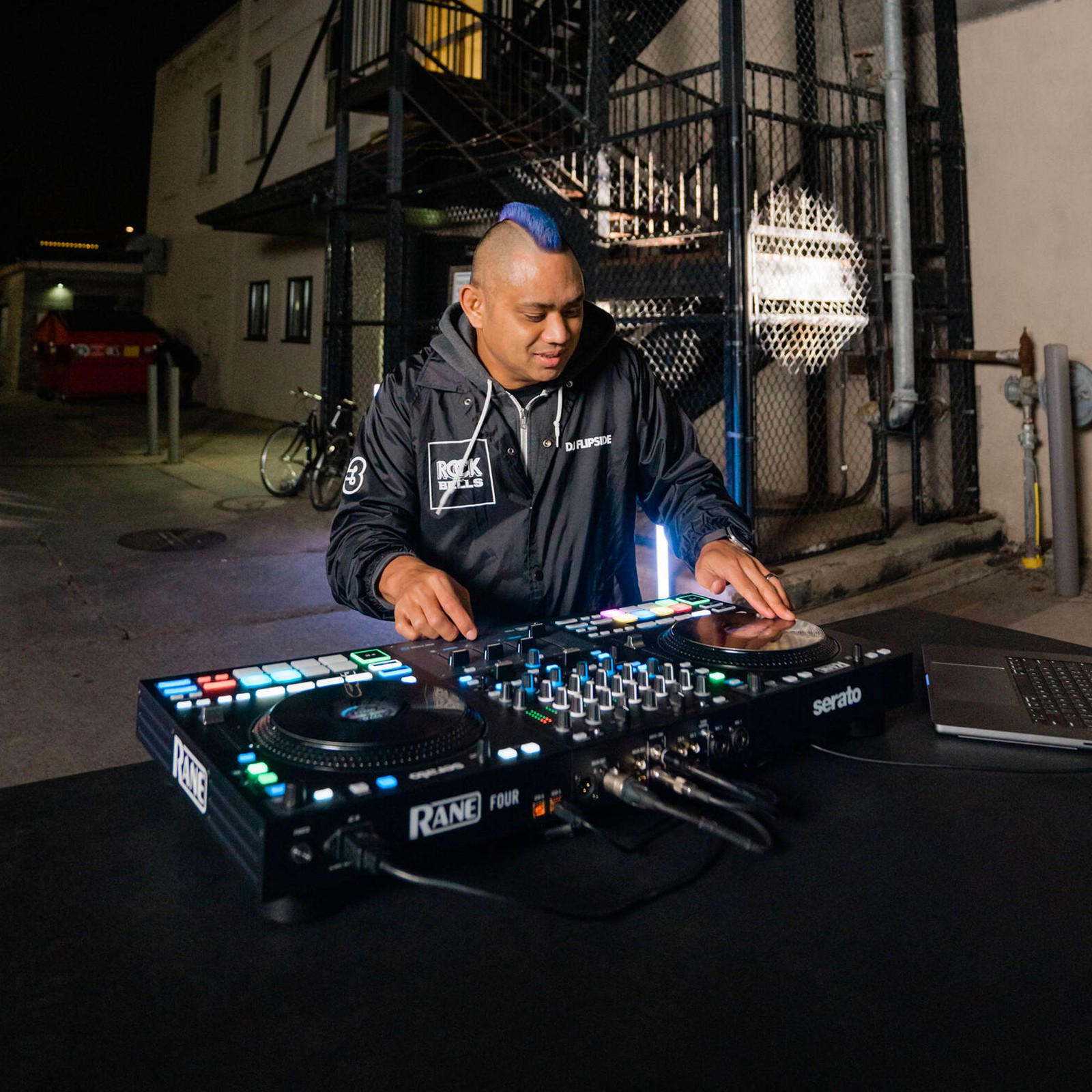 Rane Four Advanced 4-Channel DJ Controller+Magma FLXGUARD DJ Controller Trolley