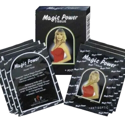 3BOX (18 PCS) Super Magic Man Antiseptic Tissue Delayed Ejaculation SHIP US FREE