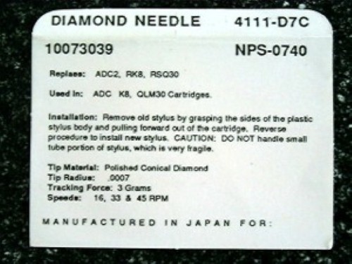 Generic replacement for ADC2, RK8, RSQ30 -- New Old Stock