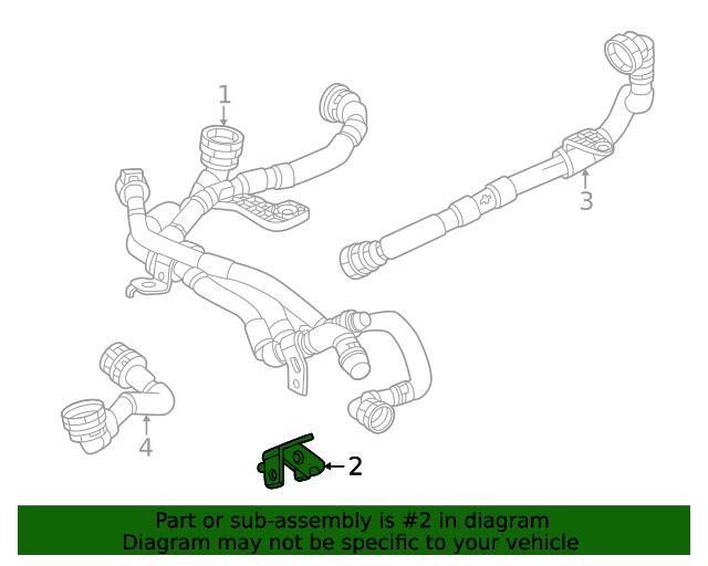 Genuine GM Hose & Tube Assembly Bracket 86591203