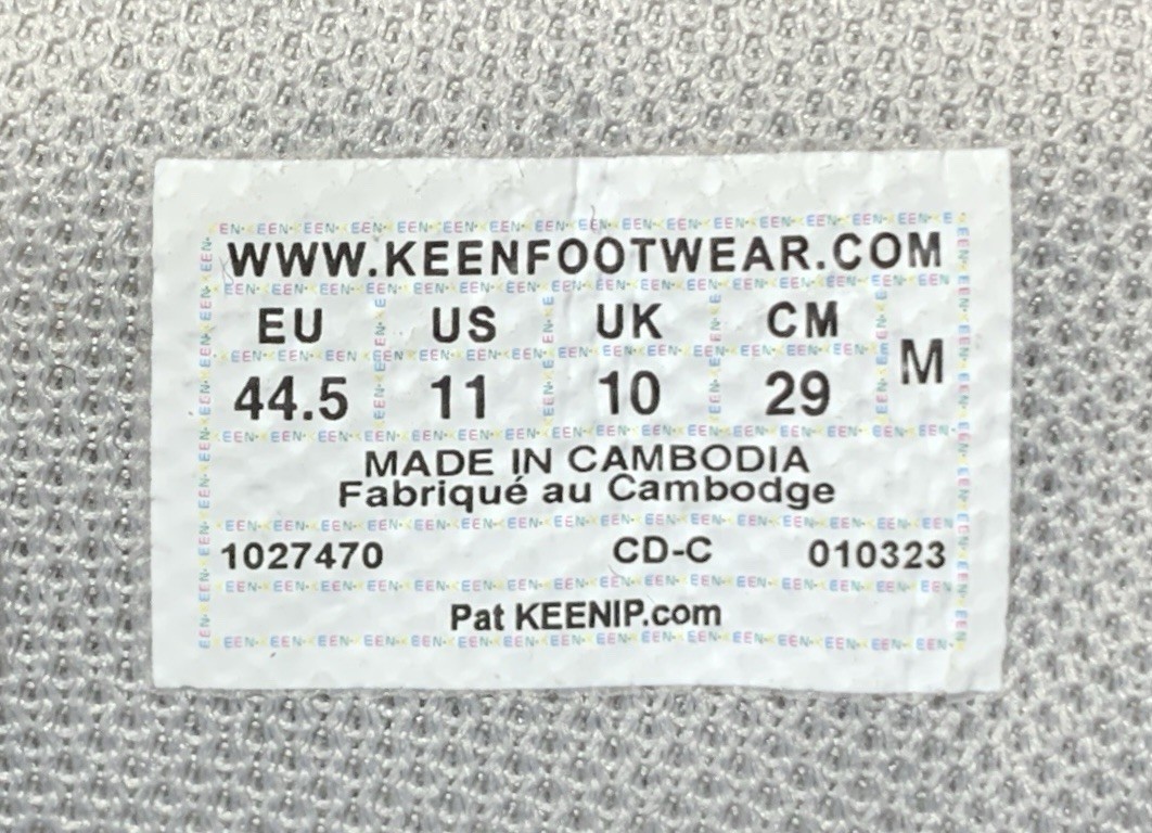 KEEN WK400 Walking Sneaker Shoes Steel Grey Orange 1027470 Men's 11