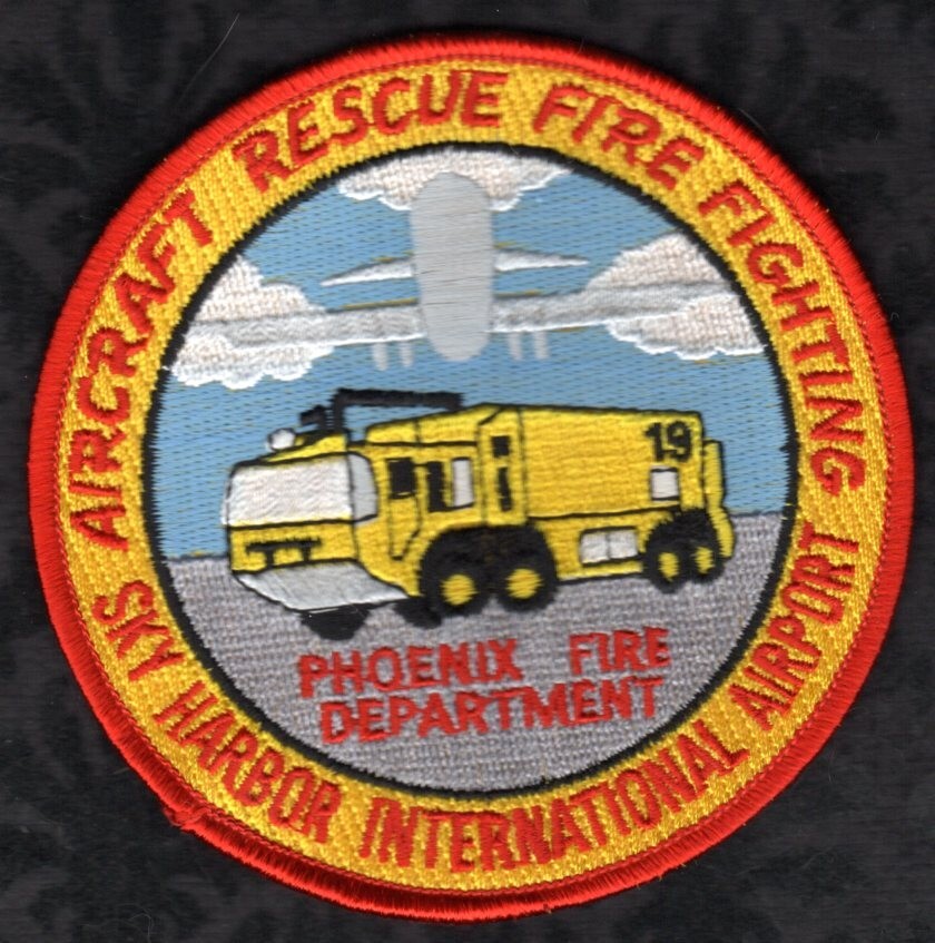 Phoenix Arizona Fire Dept Sky Harbor International Airport Aircraft Rescue Patch