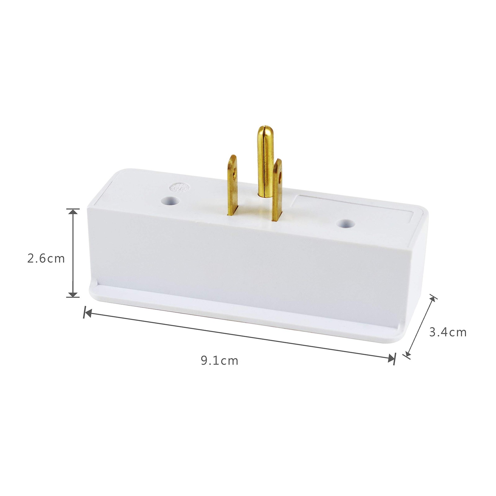oviitech 3 outlet adapter extender 2 pack