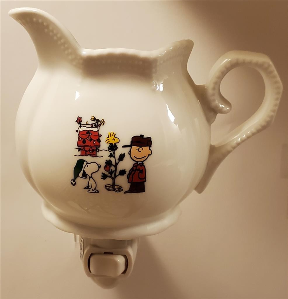 Charming Charlie Brown Christmas Tree Kitchen Porcelain Night Light