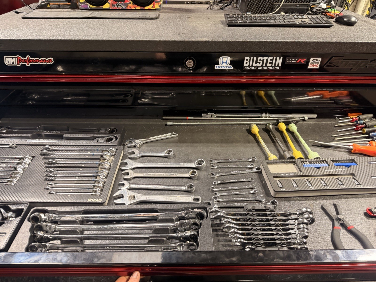 snap on tool box, tools are not included