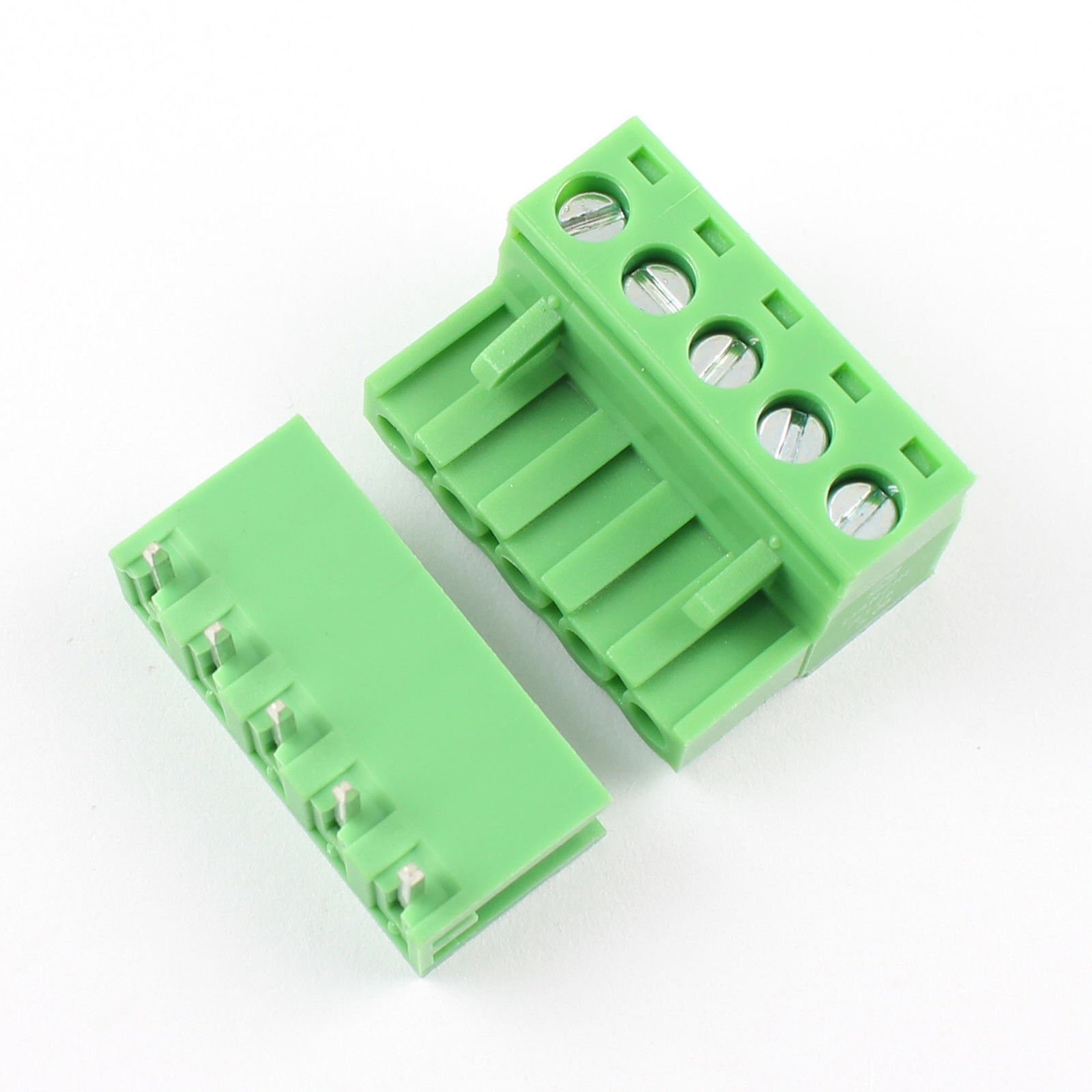 5Pcs 5.08mm 5 Pin Right Angle Screw Terminal Block Pluggable Plug Connector