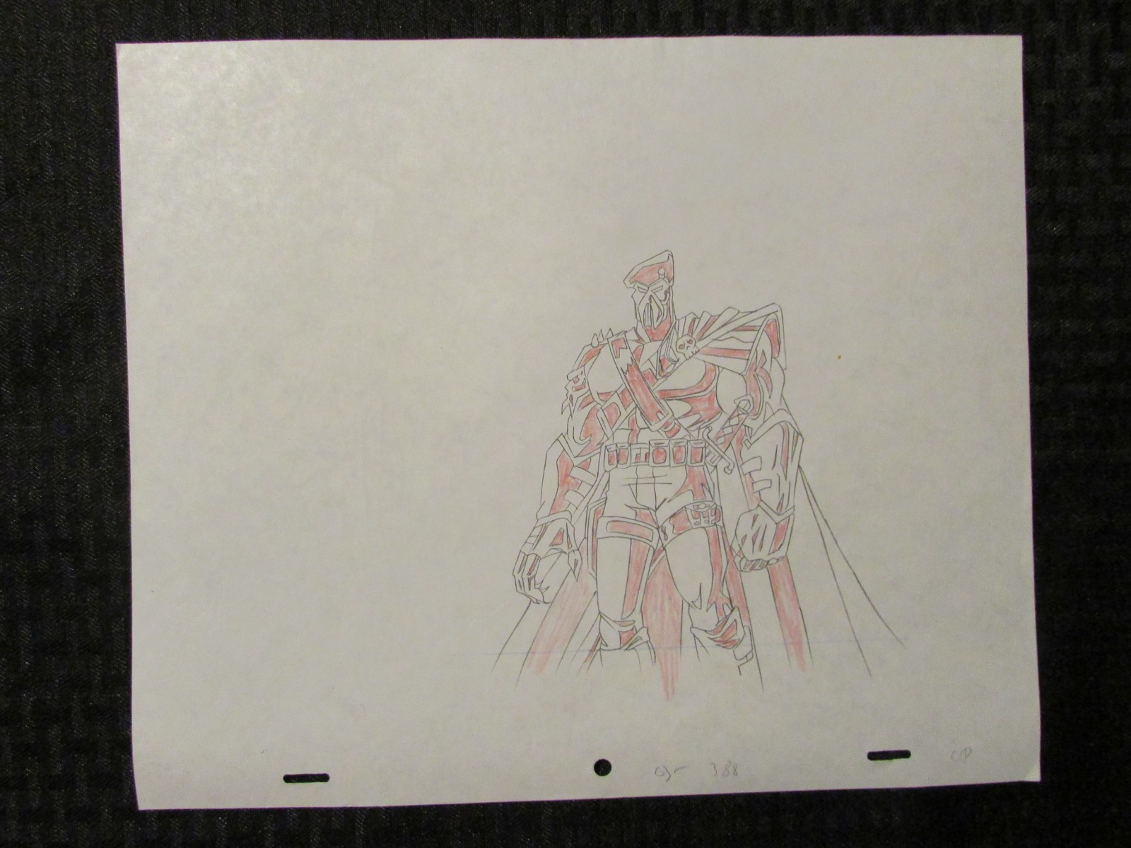 GI JOE Cartoon 12.5x10.5" Animation Drawing FN+ 6.5 Iron Klaw 03-388 C-1