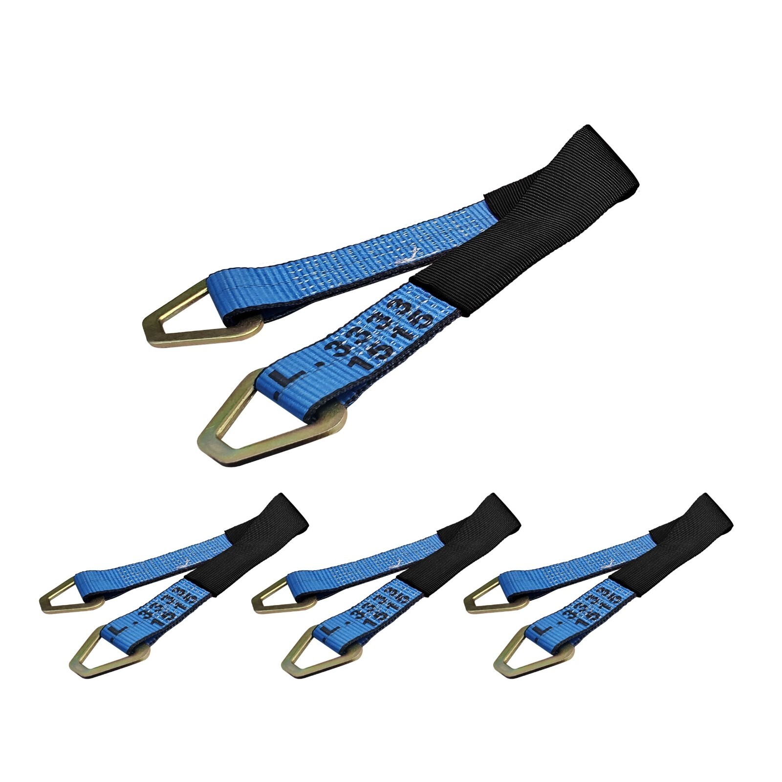USA 4 Pack 2" x 18" Axle Strap Race Car Auto Hauler Tow Truck Wheel Tie Down
