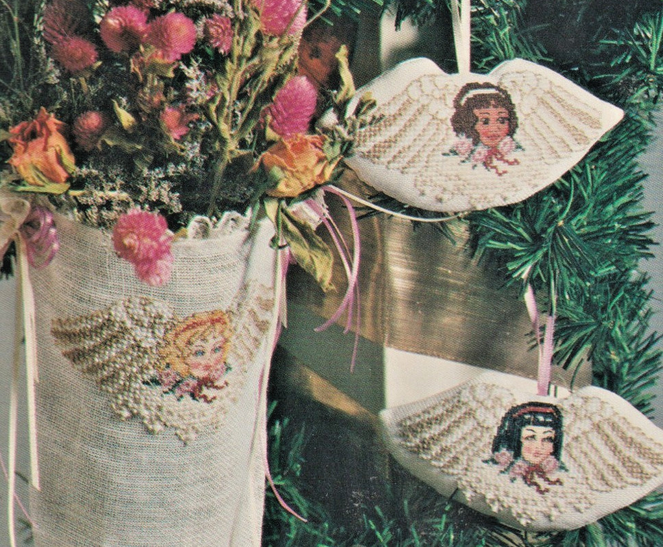 Celestial Charms - Cherub - Victorian * CROSS STITCH PATTERN from Magazine *