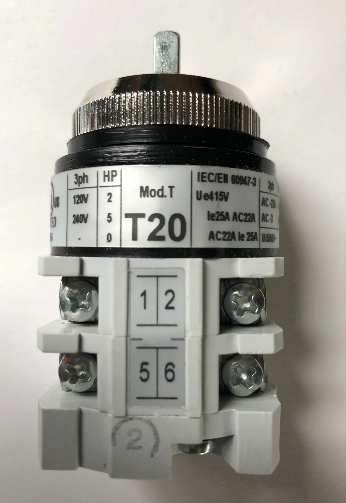 Electroswitch KW20-1104B4-1 IENC/EN 60947-3 20 AMP 240VAC Cam Actuated New
