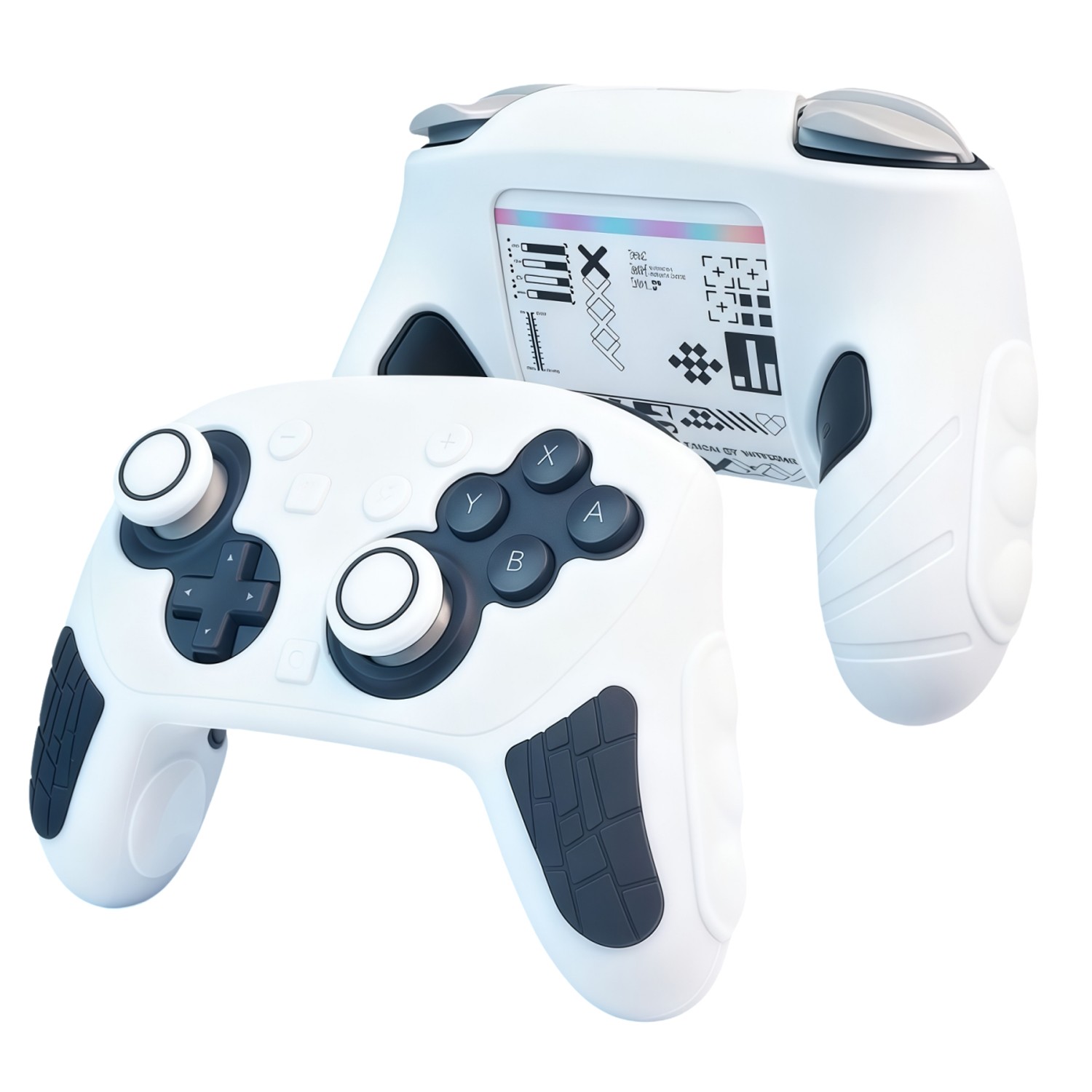 Silicone Protective Case for Switch 2 Controller with Joystick Caps and Stickers