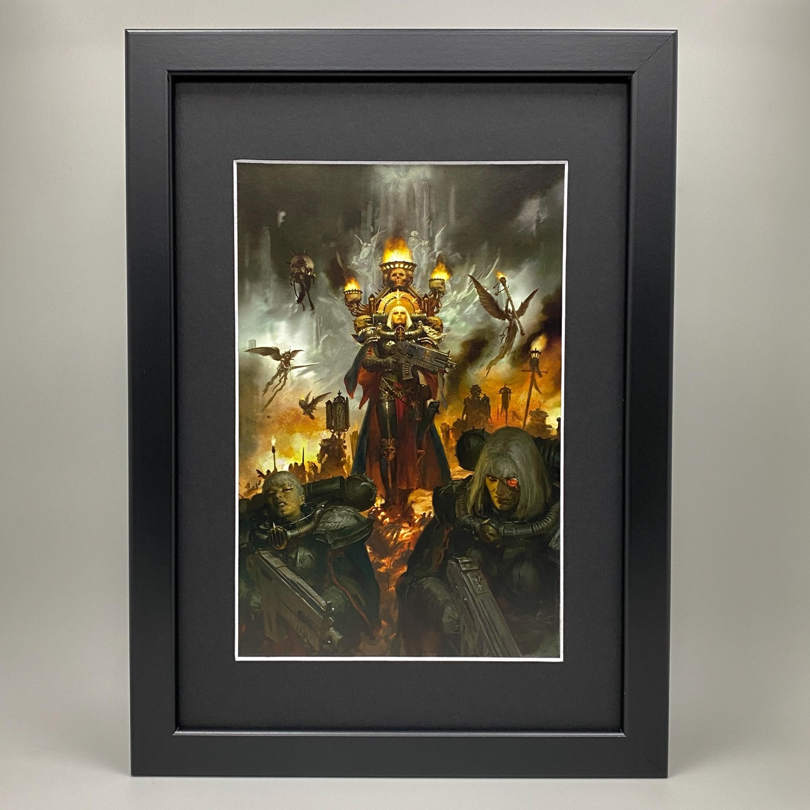 ADEPTA SORORITAS FRAMED ART. SISTERS OF BATTLE, WARHAMMER 40,000, 40K
