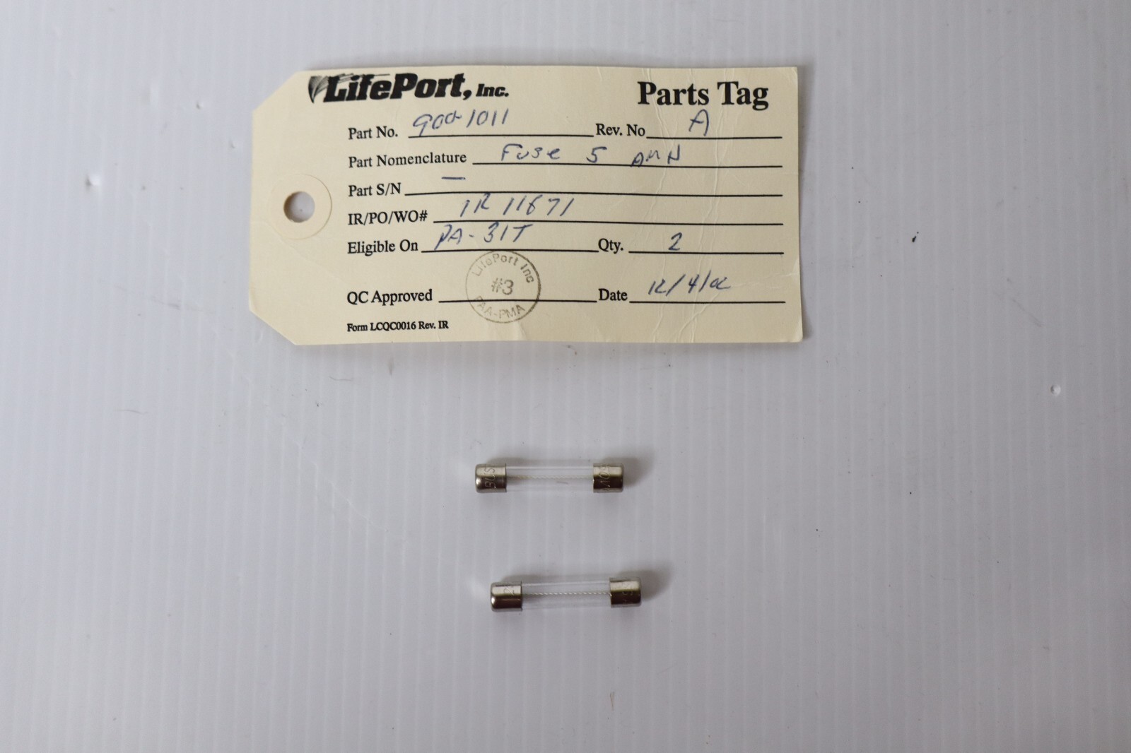 (2) 900-1011 Fuse (5 Amp)