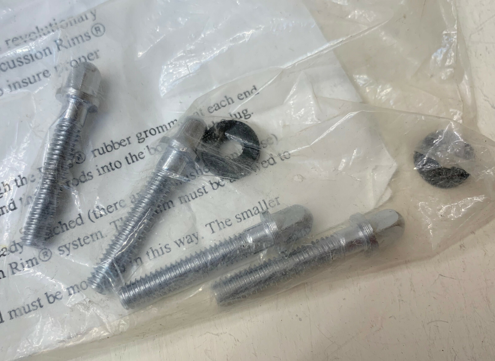 NOBLE & COOLEY 90s Vtg Replacement 1.25" TENSION ROD Snare Drum Parts Lot of 4x
