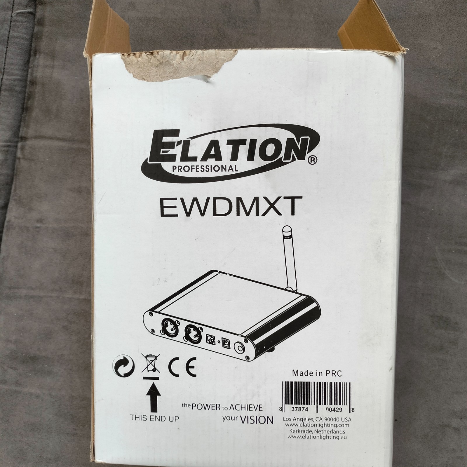 New open box Elation Professional EWDMXT 2.45 GHz DMX Receiver *Rare
