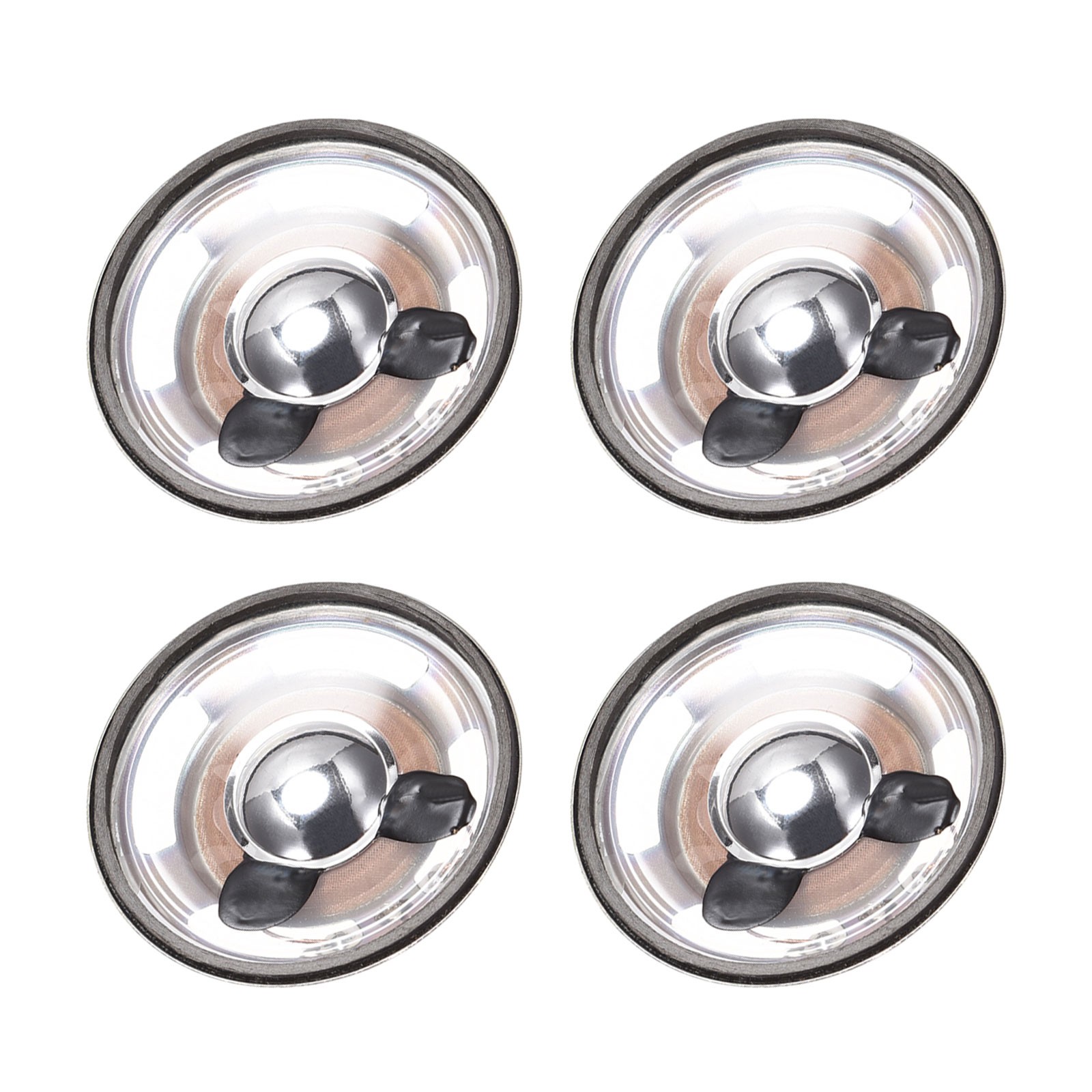 4 Pack 3W 4 Ohm 50mm Diameter DIY Internal Magnetic Speaker Round Type for DIY