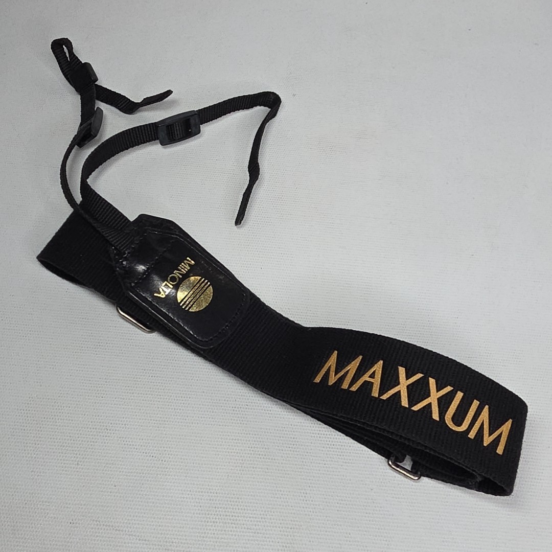 Vintage Minolta 1.5" Wide Camera Shoulder Strap Black  Genuine OEM Maxxum X5000